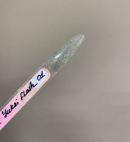 Гель светоотражающий YUKKI FLASH 01, 15мл, MIK&NAILS