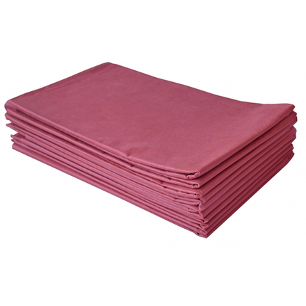 Простыня спандбонд 30 г/кв.м бордовая 200х140 см 50 шт/упк (Код заказа 00-112)