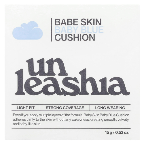 Unleashia, Babe Skin, Baby Blue Cushion, SPF 40 / PA ++, 25N Good Night, 15 г (0,52 унции)
