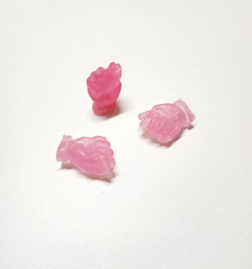 Набор сувенирного мыла розовое "Фиг", 3 штуки