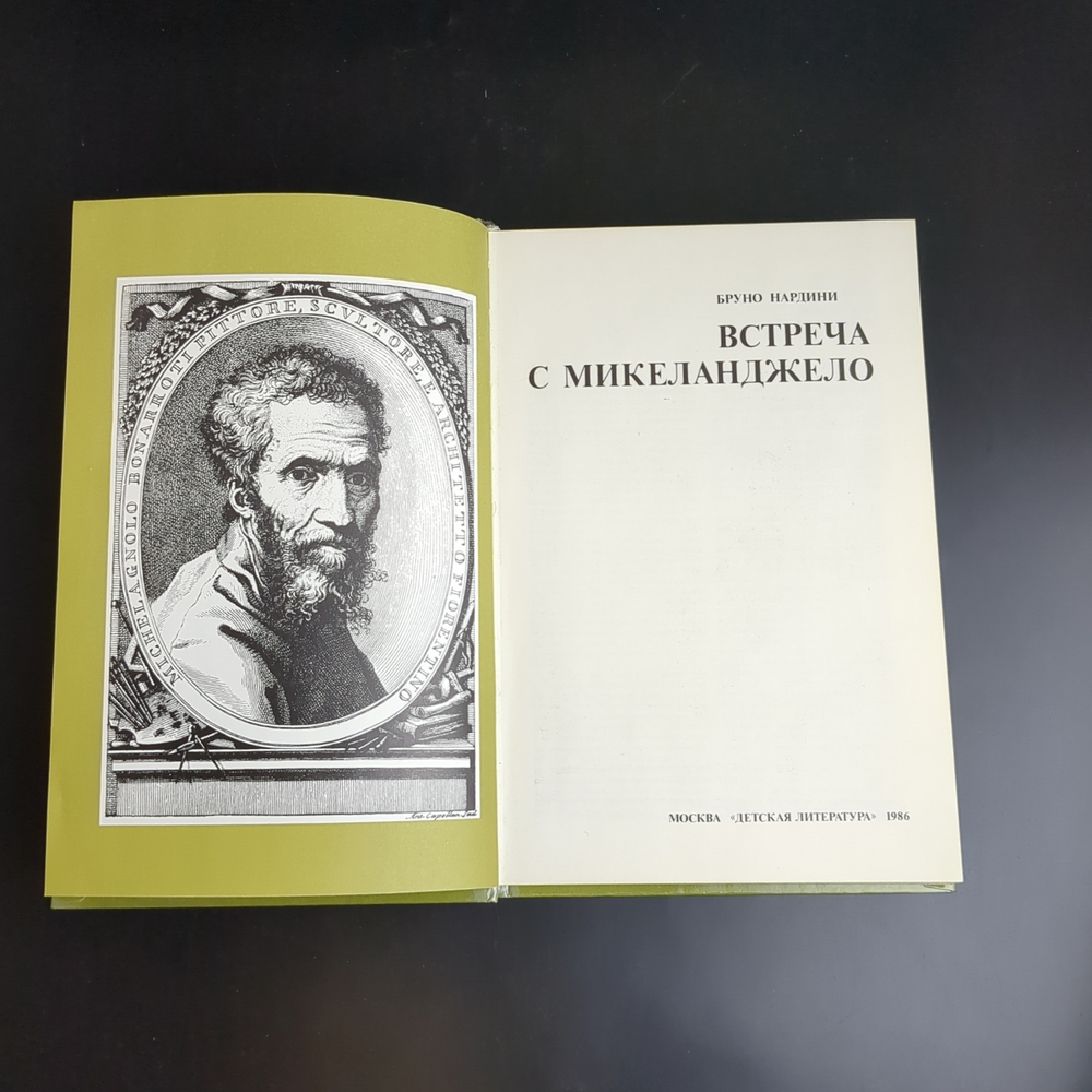Книга Б.Нардини. Встреча с Микеланджело. 1986 г. Искусство