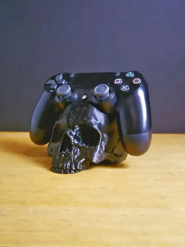 Подставка для джойстика/геймпада PS4 в виде черепа, 3D печать, черный