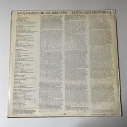 Винтажная виниловая пластинка LP Georg Friedrich Handel Георг Фридрих Гендель Chore Aus Oratorien (ГДР 1975)
