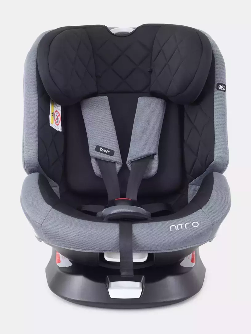 Автокресло RANT UB619 "NITRO" isofix Grey группа 0+-1-2-3  (0-36 кг)