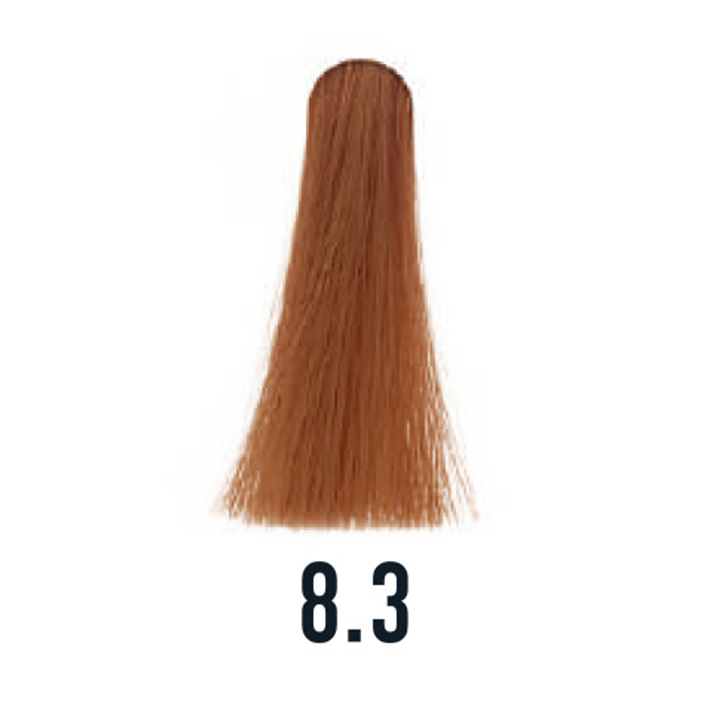 8.3 крем-краска ICE Permanent светлый блонд золотистый - 100 мл.