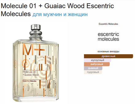 Escentric Molecules Molecule 01 + Guaiac Wood 100 ml (duty free парфюмерия)