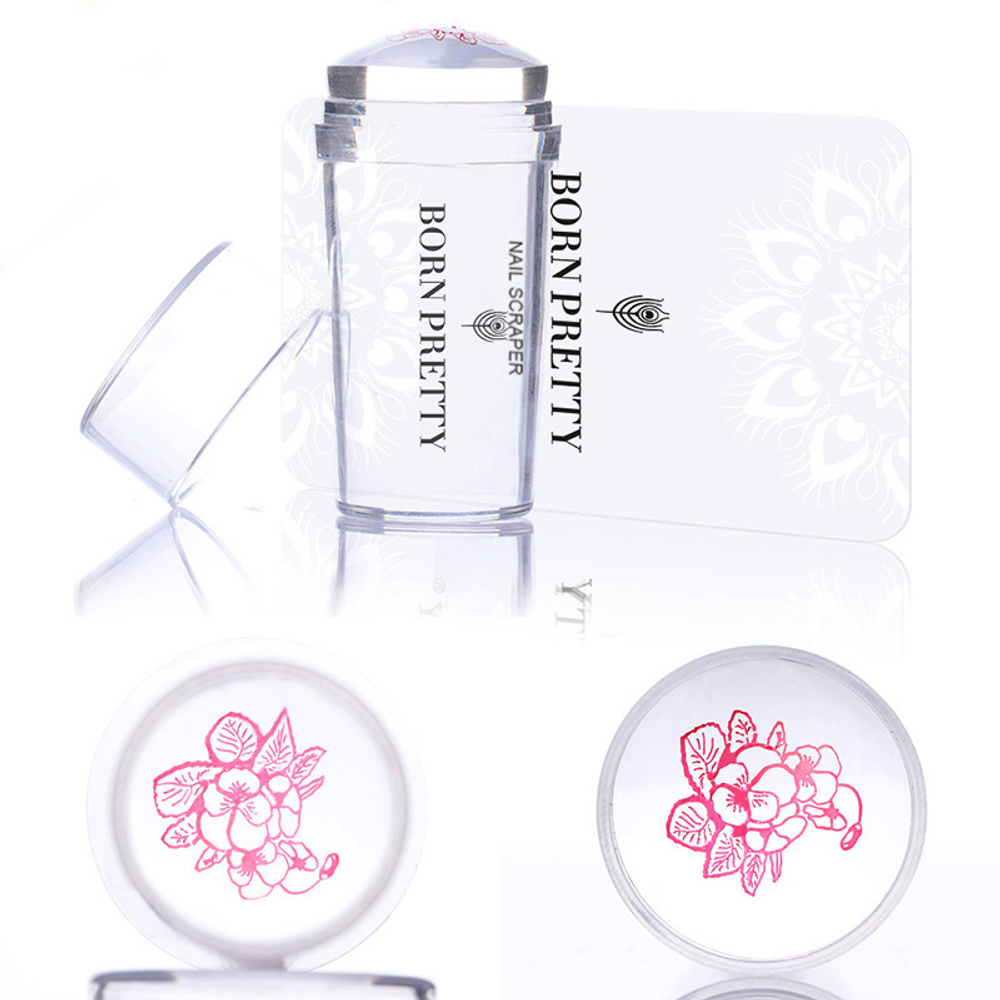 Штамп для стемпинга BORN PRETTY Clear Stamper with Cap