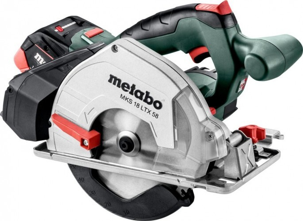 Пила циркулярная аккумуляторная METABO MKS 18 LTX 58 2х5,5 LiHD по металлу 600771700