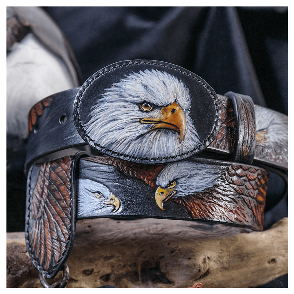 Кожаный ремень «Орел»