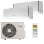 Мультисплит система на 2 комнаты Shuft SFMS/I-07 HB FMI/N8/In/white_WF x 2 / SFMO/I-14 FMI-2/N8/Out