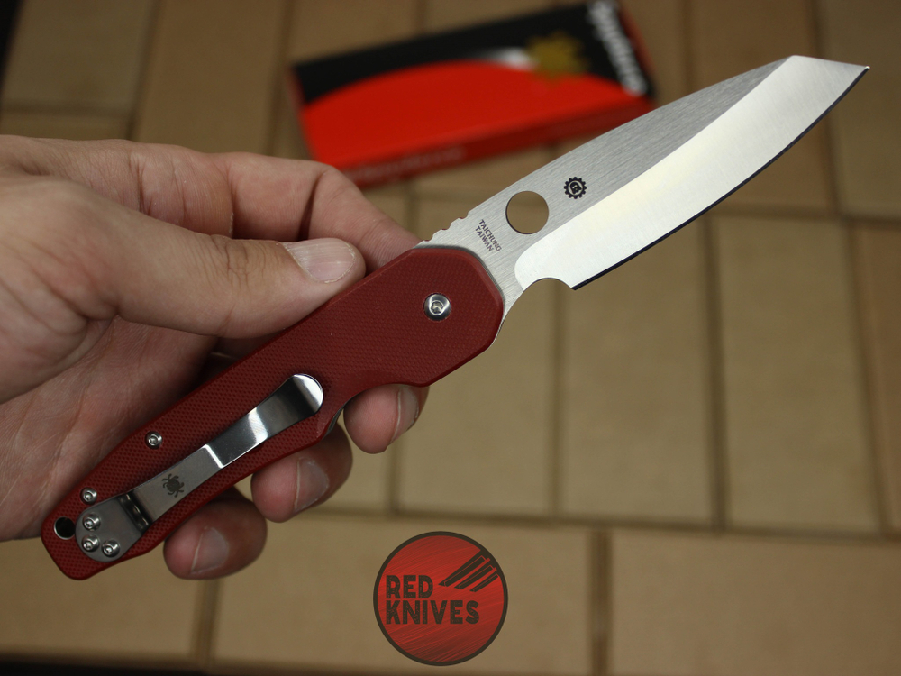 Нож Spyderco SMOCK G10 - бургунди C240GP BRG