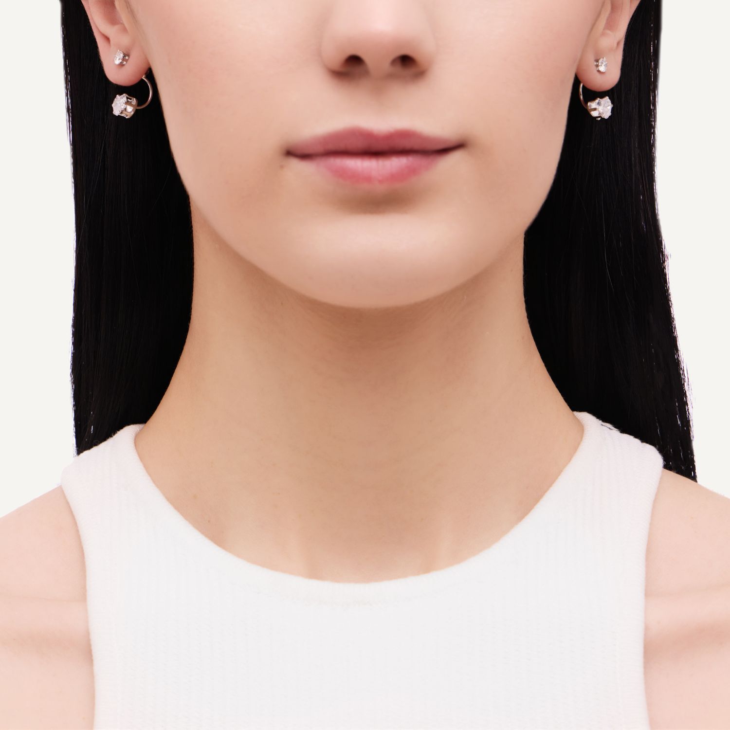 Серьги Heart and Drop Earring