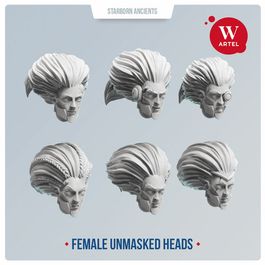 Набор голов Starborn Ancients Female Unmasked Heads