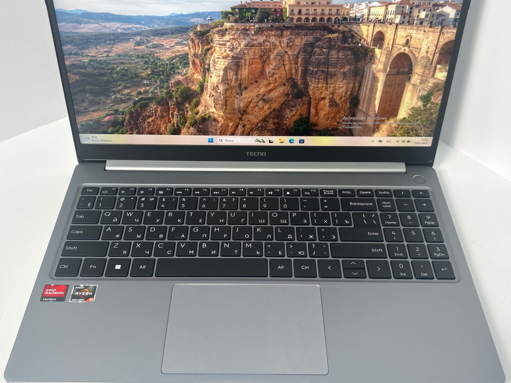 Ноутбук Tecno T15DA (4894947004940) 15.6"/AMD Ryzen 5 5560U/RAM 16GB/SSD 512GB/AMD Radeon Graphics/1920*1080/IPS/DOS/Подсветка кл-ры: LED/Серый космос. Состояние: B1