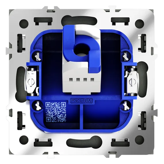 Розетка компьютерная встраиваемая VOLTUM S70 RJ45 кат.6, (графит)