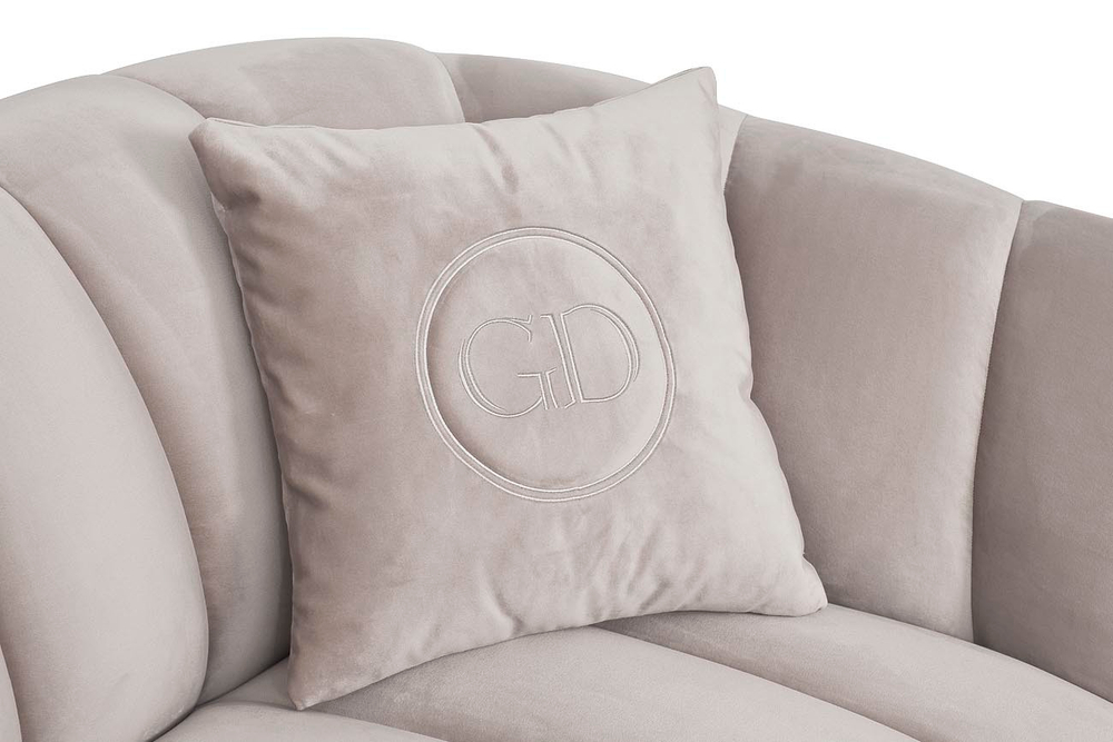 Диван трехместный и 2 подушки Garda Decor Fabio бежевый FABIO-3-2K-БЕЖ-Фант17