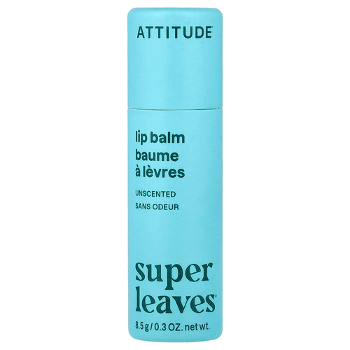 ATTITUDE, Super Leaves®, бальзам для губ, без отдушки, 8,5 г (0,3 унции)