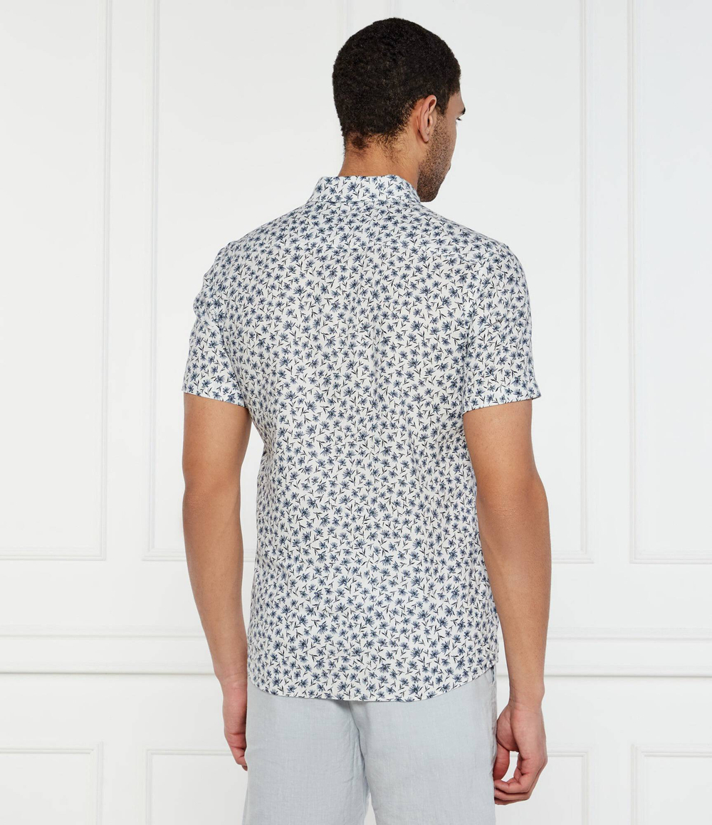 Льняная рубашка C-ROAN-ken-SH-C1-251 BOSS BLACK - темно-синий(50539565)