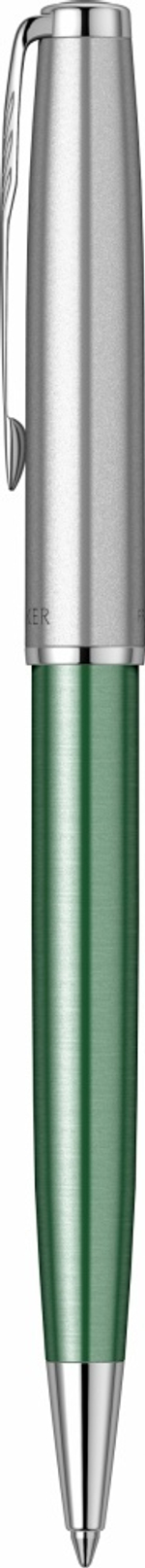 Шариковая ручка Parker Sonnet Essentials Green SB Steel CT 2169365, цвет чернил black, стержень: M, в подарочной упаковке.