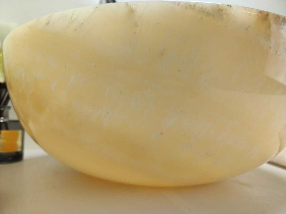 Раковина из оникса Bowl Yellow Small BO-60368 40*40*15