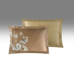 Постельное белье 1.5 спальное Sharmes Avril золотое/белое