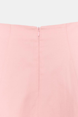 ZARA ЮБКА МИДИ ИЗ ЛЬНА — ZW COLLECTION, РОЗОВЫЙ