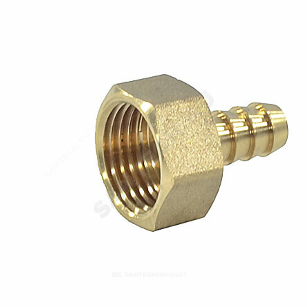 Переходник штуцерный латунь неразъемный для шланга Дн 20х1/2" ВР SantechSystems