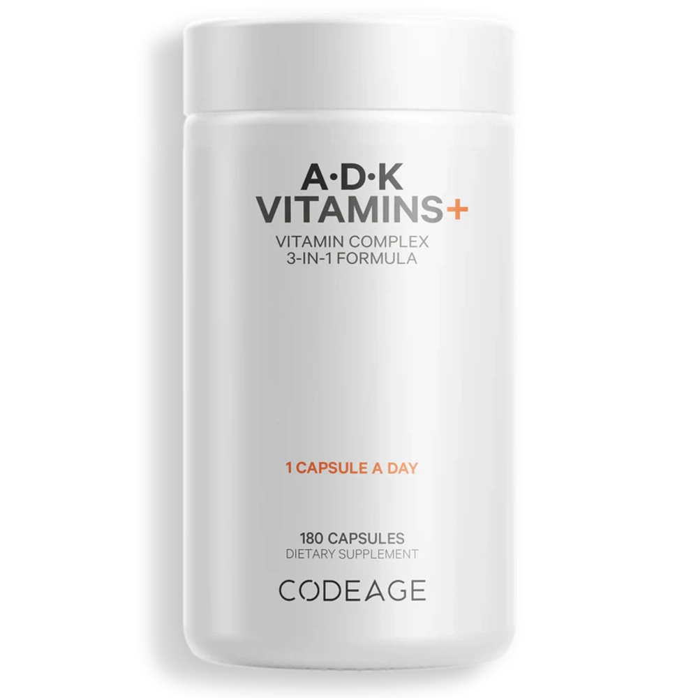 A D K Vitamins+ 180 капсул CodeAge