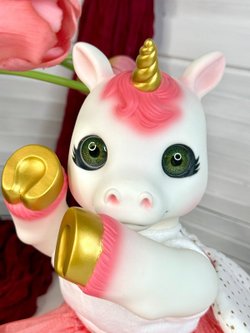 Игрушка мягконабивная 35см AniReal Единорожка (60150)