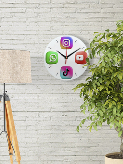 Настенные часы "Ballet Dancer" Modern Wall Clock, 28*28 см, бесшумные. Подарок на день рождения