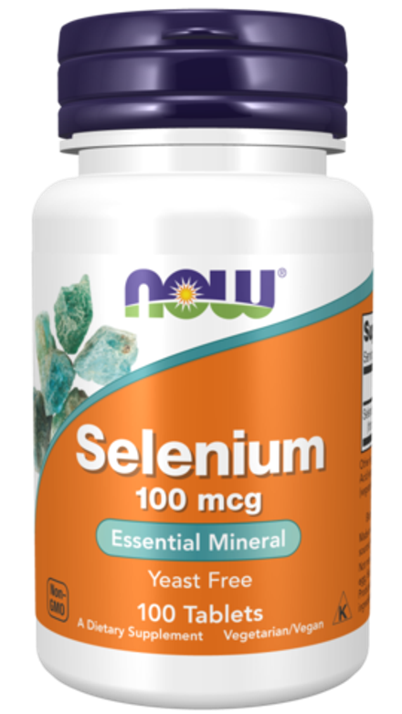 NOW Foods, Селен 100 мкг, Selenium 100 mcg, 100 таблеток