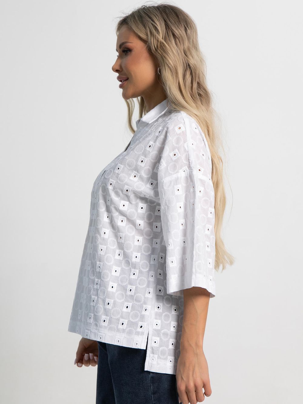 Блуза Ветерок (белая) Б15556-16М LT Collection