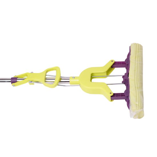 Швабра с отжимом и телескопической рукояткой 128 см. запаска 28 см. Valsar VS-0310