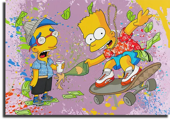 Постер "Барт Симпсон в LV"