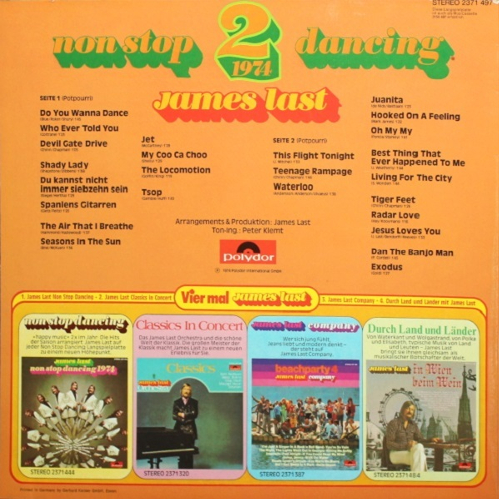 James Last / Non Stop Dancing 1974 / 2 (LP)