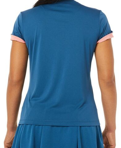 Женская футболка теннисная Asics Court Graphic Tee W - light indigo
