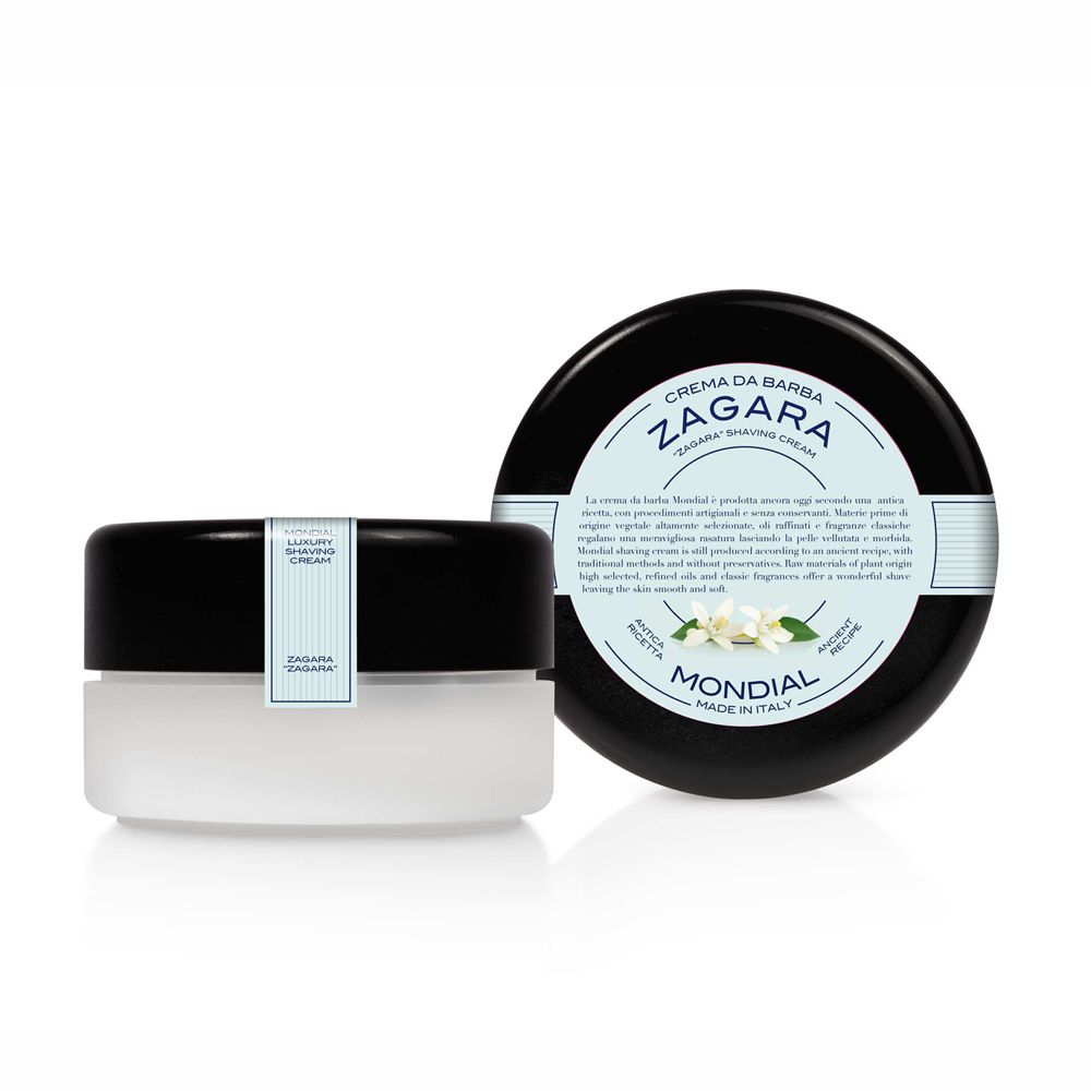 Фото крем для бритья Mondial &quot;ZAGARA&quot; с ароматом флёрдоранжа пластиковая чаша plexiglas 150 мл в фирменной коробке