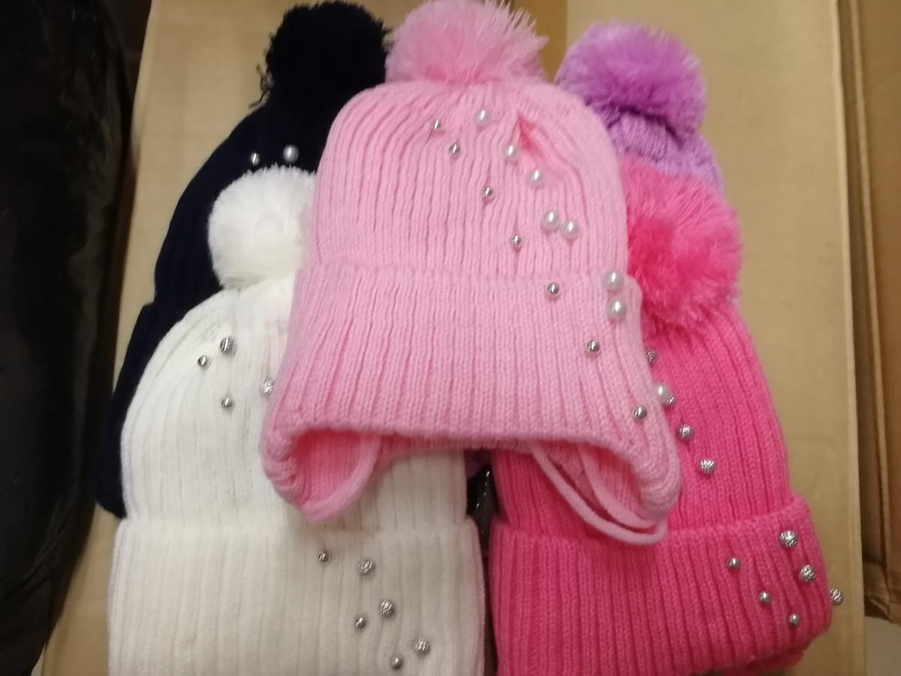 Шапка "Бусинки" р.50, микс 0917