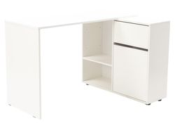 Письменный стол Мэдди с ящиками белое тиснение