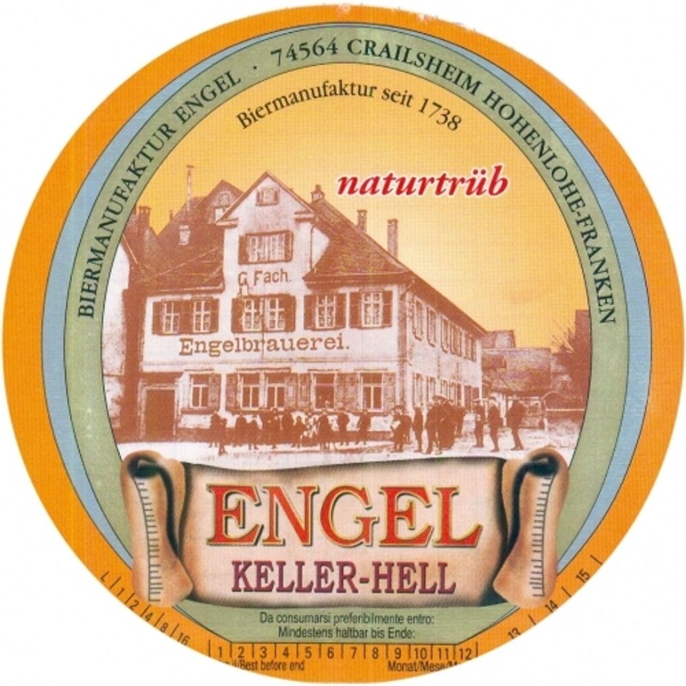 Пиво Энгель Келлербир Хель / Engel Kellerbier Hell 30л - кег
