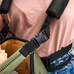 6883525 Рюкзак кенгуру "Сидим и лежим", цвет зеленый