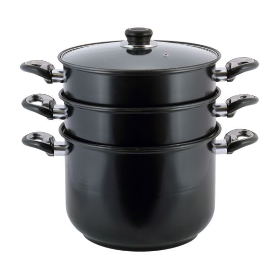 Пароварка 2-х уровневая из углеродистой стали Kamille KM 5832 (диаметр 26 см, объем 10 л)