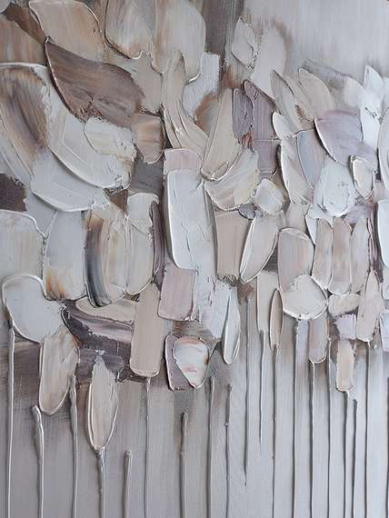 Панно декоративное fleur, 70х120 см, бежевое