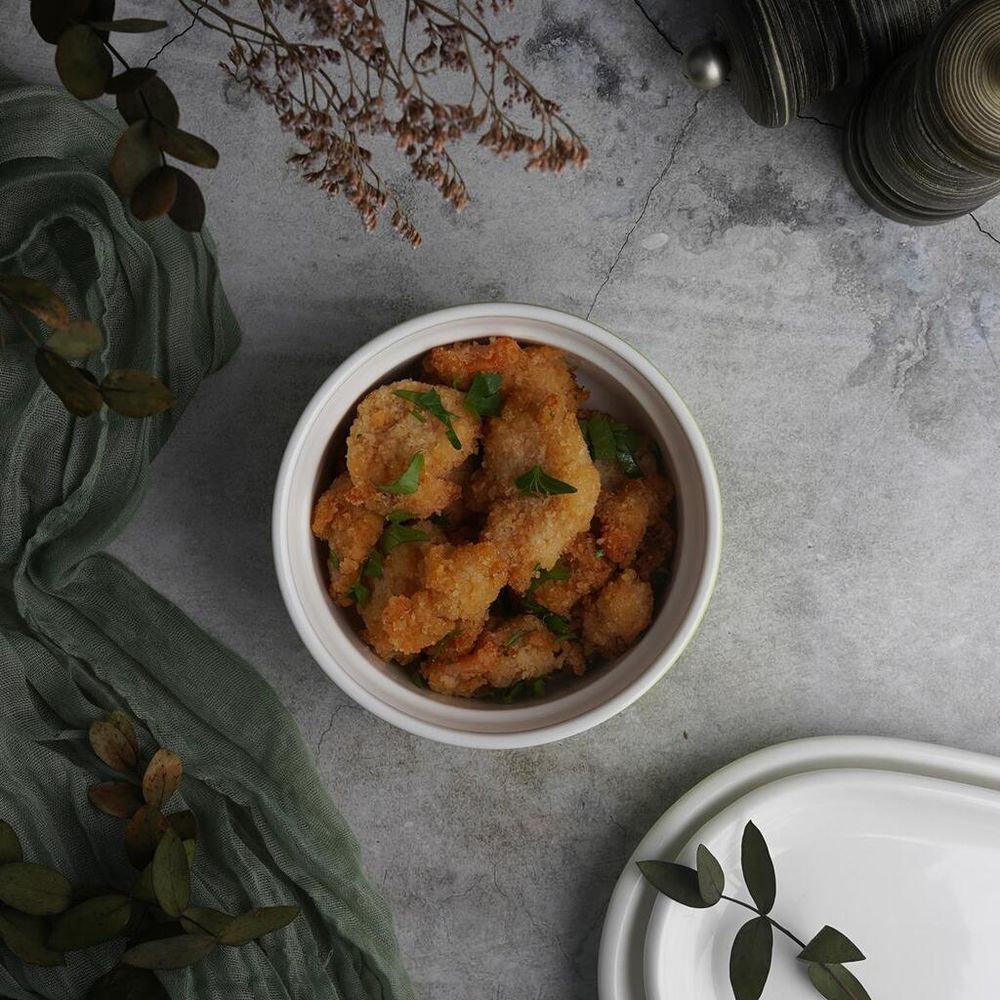 Салатник соусник для подачи 400 мл d 12 см h5,5 см круглый зеленый Рамекин фарфор P.L. [6]