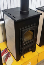 Печь-Камин ВЕЗУВИЙ ПК-01 (270) беж. 9 кВт (150 м3) Ø 115 мм