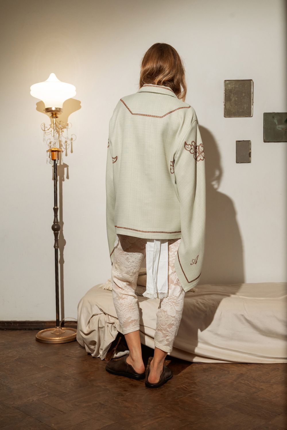 Рубашка Soeurs с Инициалами бежевая