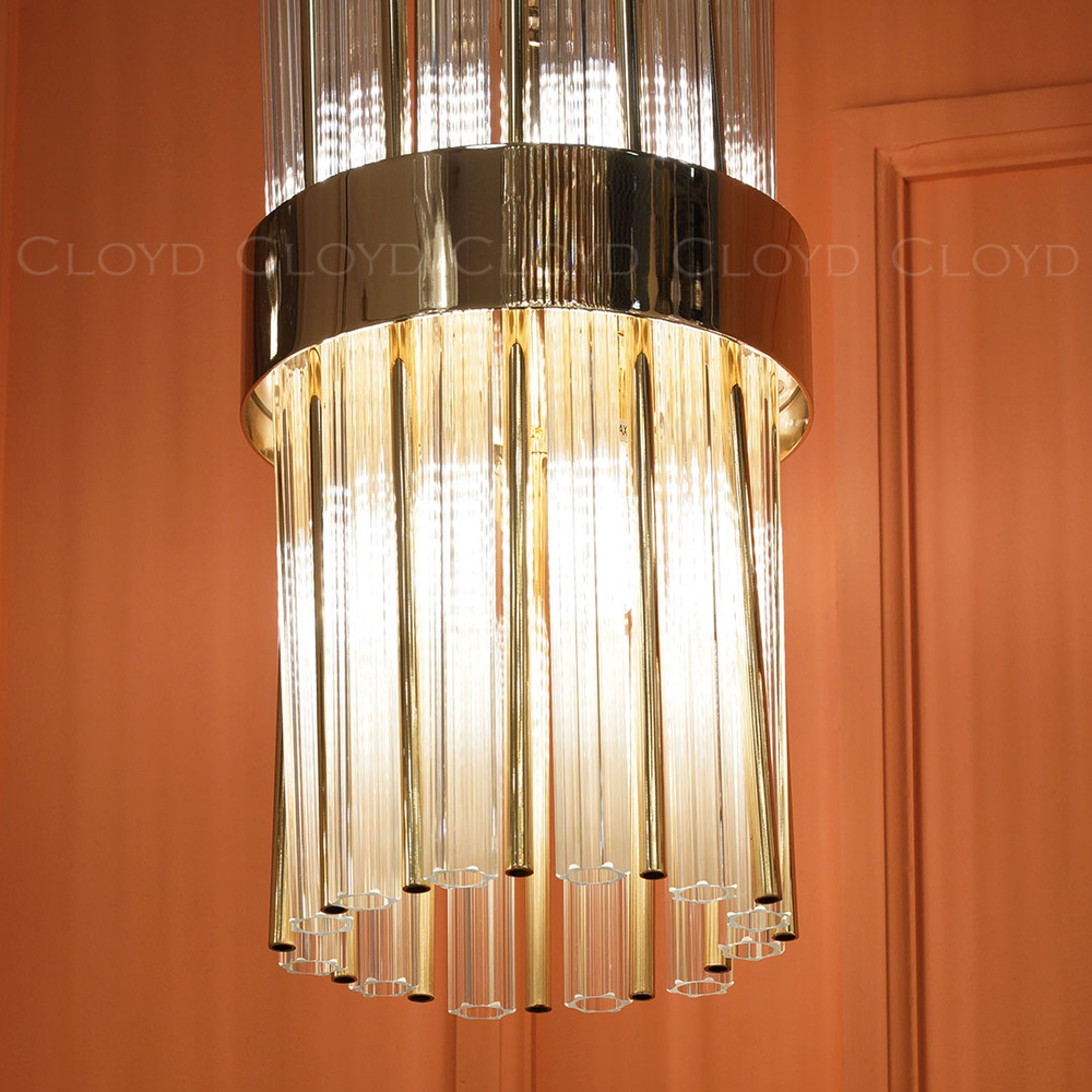 Подвесной светильник Cloyd ALPERT P8 / Ø20 см - золото (арт.11520)