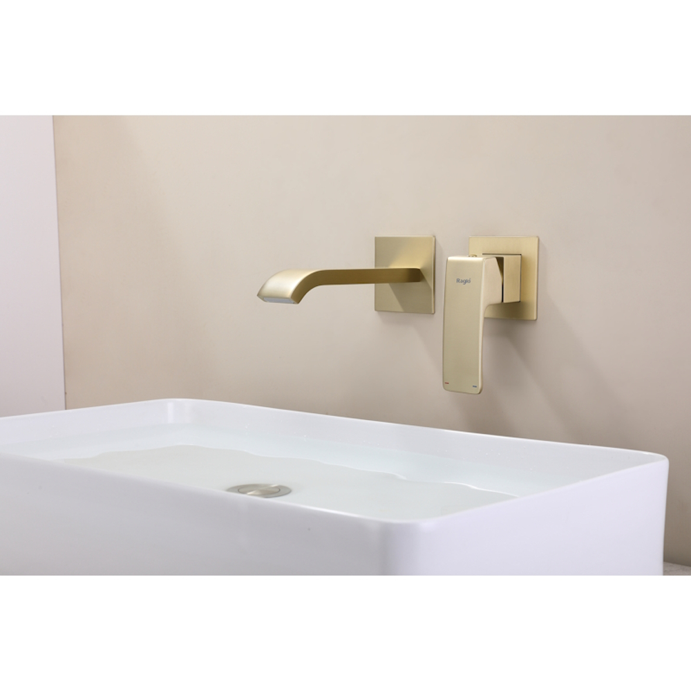 Смеситель для раковины встраиваемый Raglo R02.11.03, золотой сатин