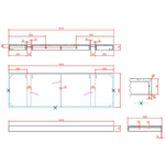 Столешница под раковину Boheme Armadi Art Flat 140 869-140-CLCT, CALACATTA