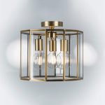 798231 Люстра GENNI 3х40W E27 ЛАТУНЬ/ПРОЗРАЧНЫЙ